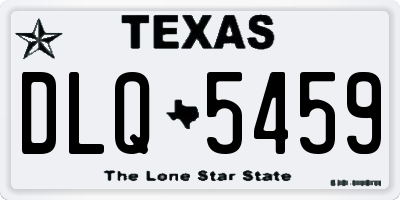 TX license plate DLQ5459