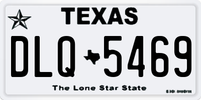TX license plate DLQ5469