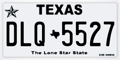 TX license plate DLQ5527