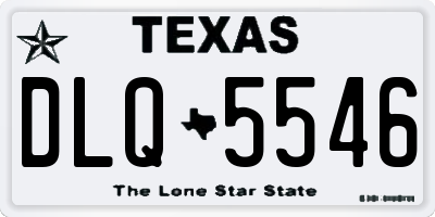 TX license plate DLQ5546
