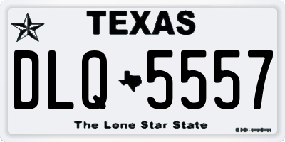 TX license plate DLQ5557