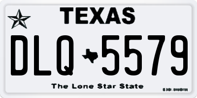 TX license plate DLQ5579