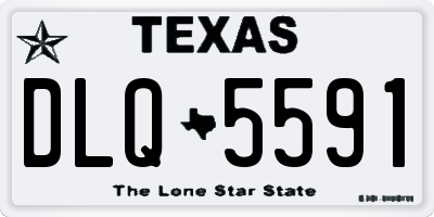 TX license plate DLQ5591