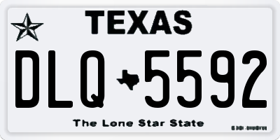 TX license plate DLQ5592