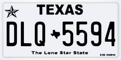 TX license plate DLQ5594