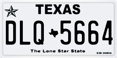 TX license plate DLQ5664