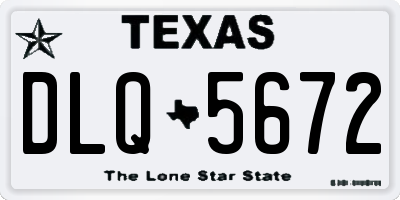 TX license plate DLQ5672
