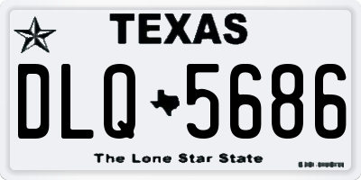 TX license plate DLQ5686