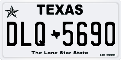 TX license plate DLQ5690