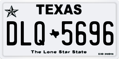 TX license plate DLQ5696