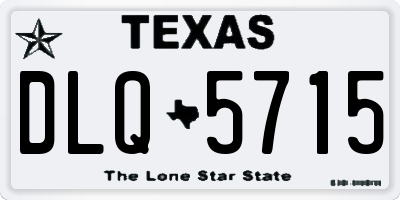 TX license plate DLQ5715