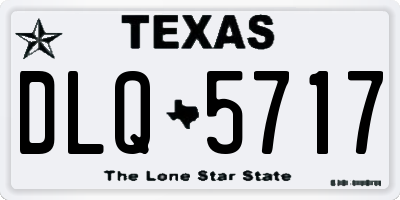 TX license plate DLQ5717