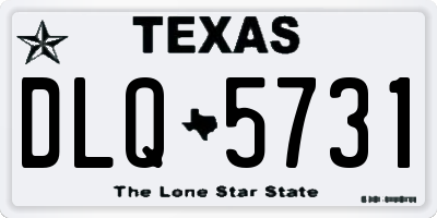 TX license plate DLQ5731