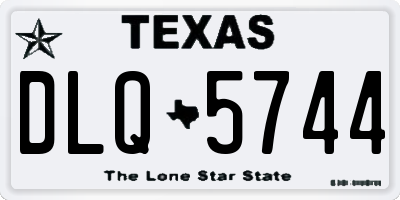 TX license plate DLQ5744