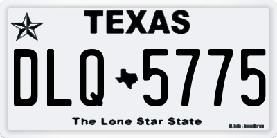 TX license plate DLQ5775