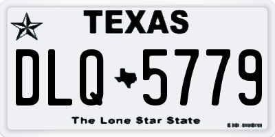 TX license plate DLQ5779