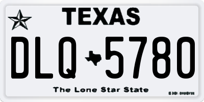 TX license plate DLQ5780