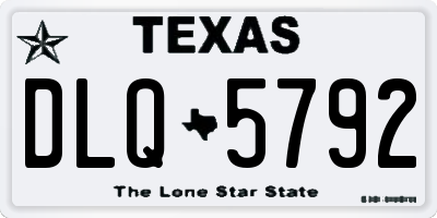 TX license plate DLQ5792