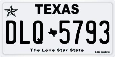 TX license plate DLQ5793
