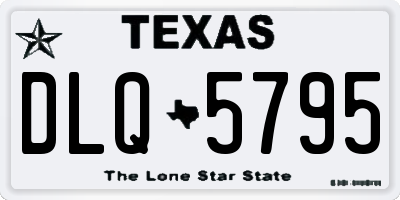 TX license plate DLQ5795