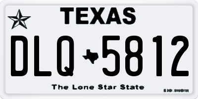 TX license plate DLQ5812