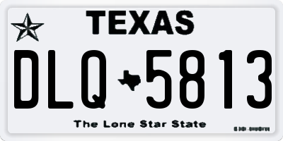 TX license plate DLQ5813