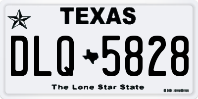 TX license plate DLQ5828