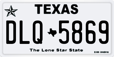 TX license plate DLQ5869