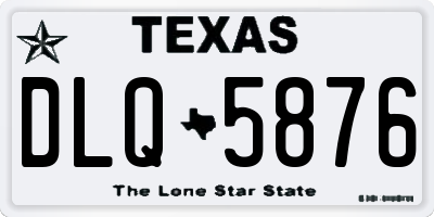 TX license plate DLQ5876