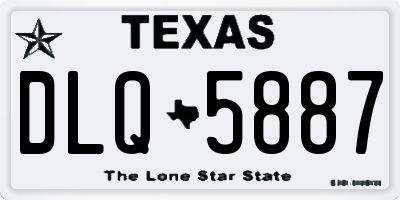 TX license plate DLQ5887