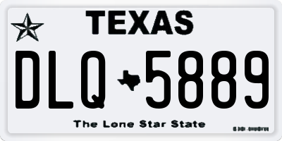 TX license plate DLQ5889