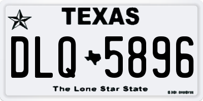 TX license plate DLQ5896