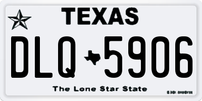 TX license plate DLQ5906