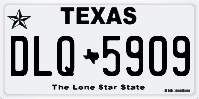 TX license plate DLQ5909
