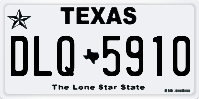 TX license plate DLQ5910