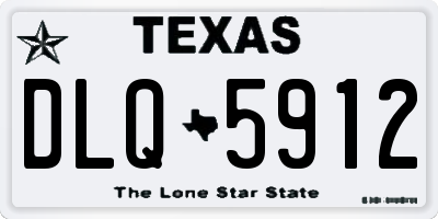 TX license plate DLQ5912