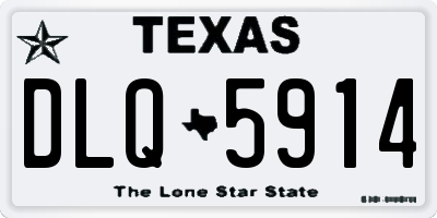TX license plate DLQ5914