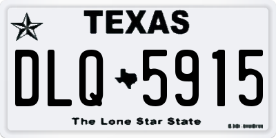 TX license plate DLQ5915