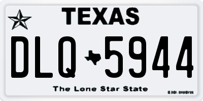 TX license plate DLQ5944