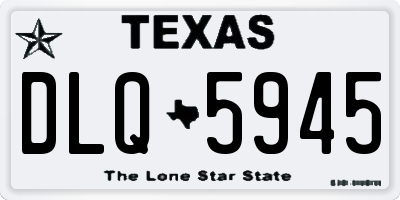 TX license plate DLQ5945