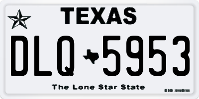 TX license plate DLQ5953