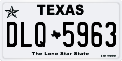 TX license plate DLQ5963