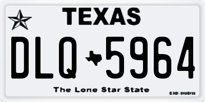 TX license plate DLQ5964