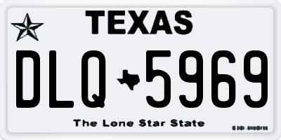 TX license plate DLQ5969