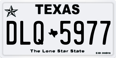 TX license plate DLQ5977