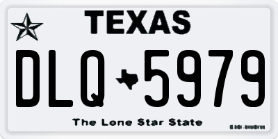 TX license plate DLQ5979