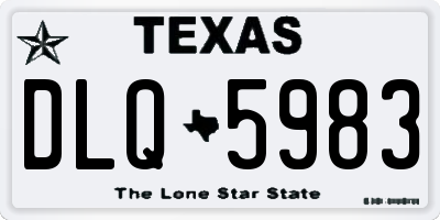 TX license plate DLQ5983