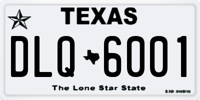 TX license plate DLQ6001