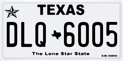 TX license plate DLQ6005