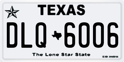 TX license plate DLQ6006